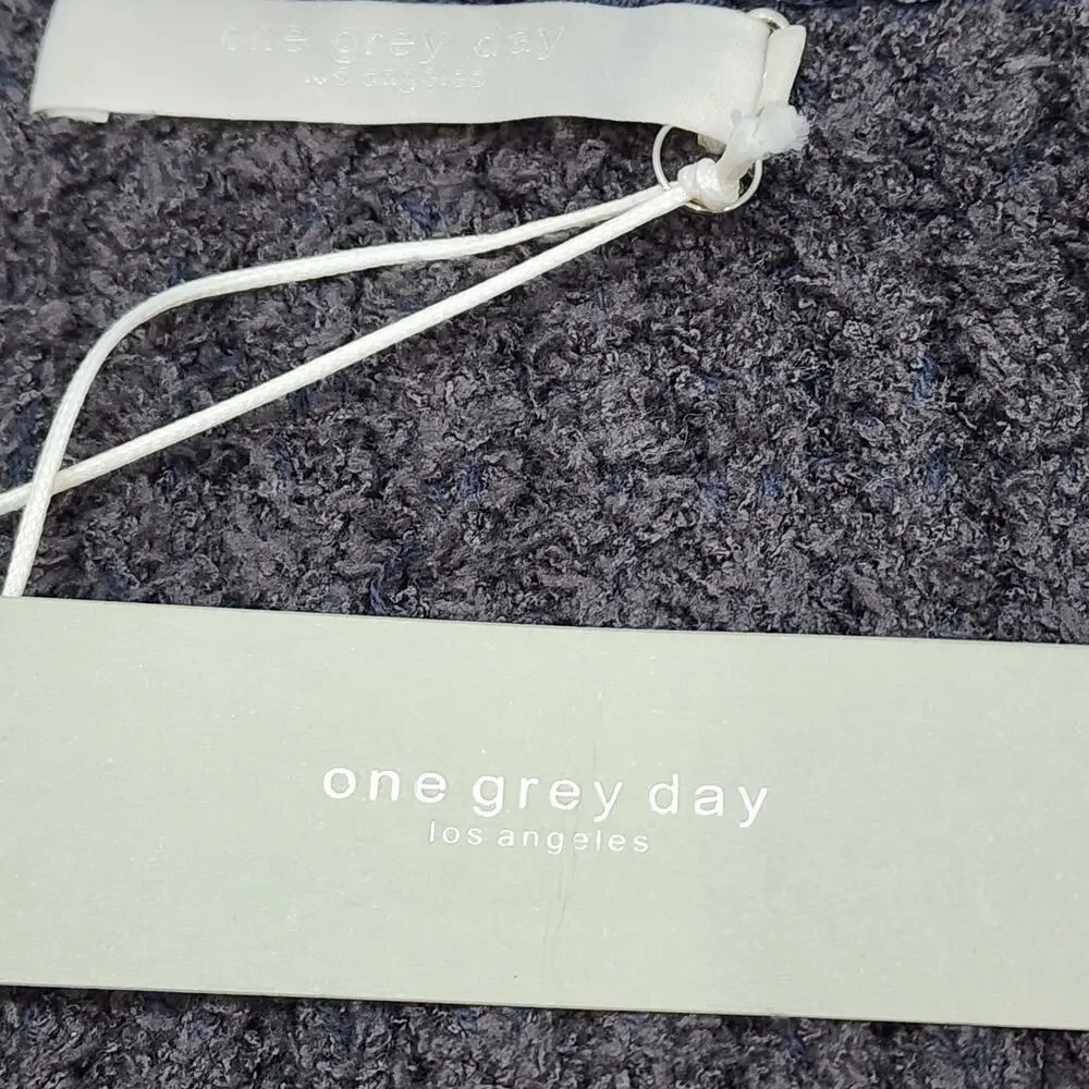 NWT $228 One Grey Day Sweater Gray Textured‎ Knit Women's Sz Small